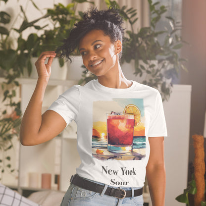 New York Sour Cocktail Design Soft T-Shirt - Swagodin