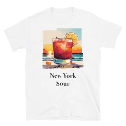 New York Sour Cocktail Design Soft T-Shirt - Swagodin