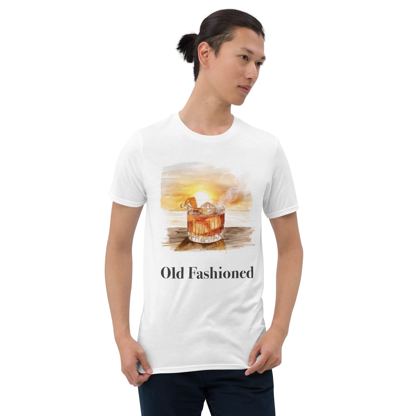 Old Fashioned Cocktail Design Soft T-Shirt - Swagodin