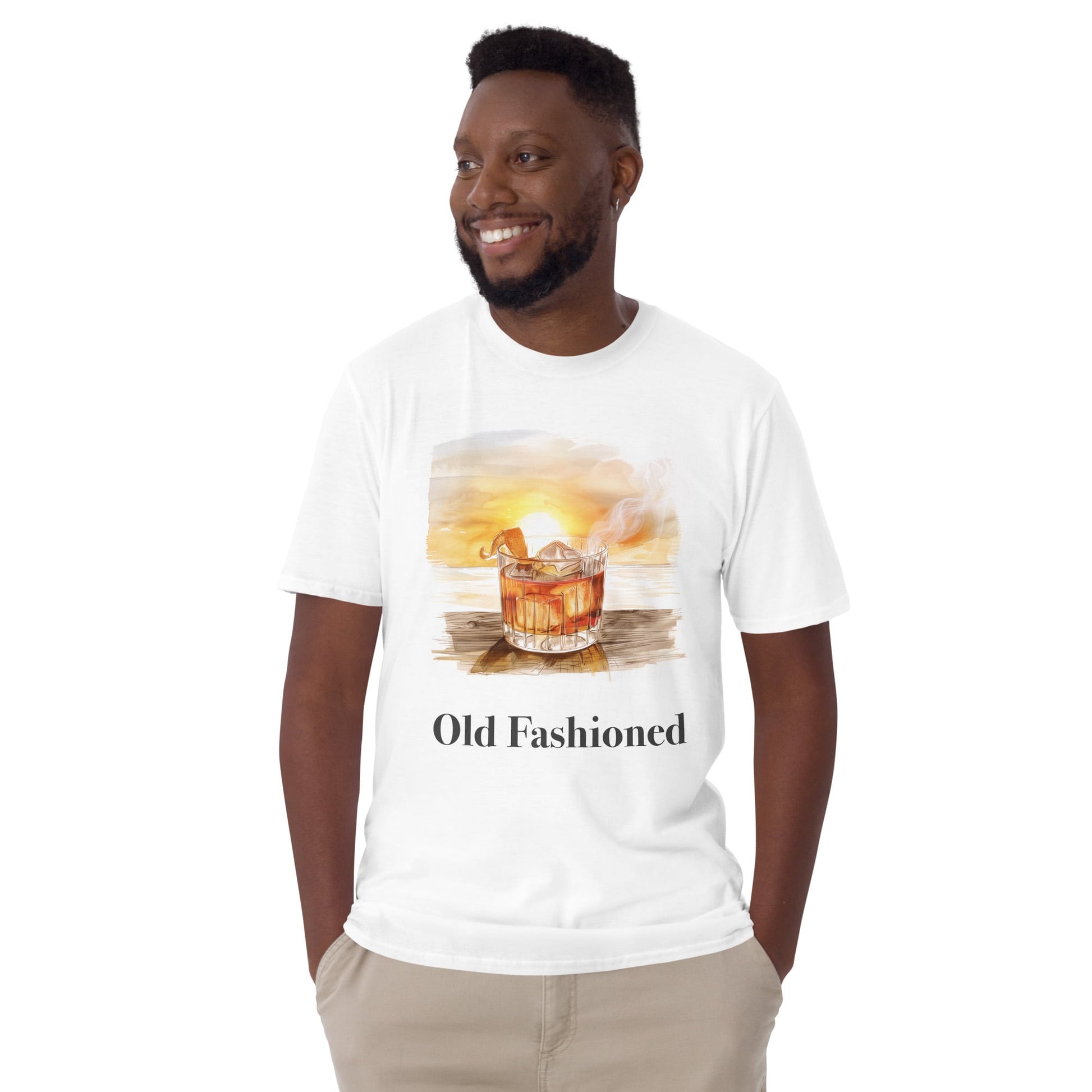 Old Fashioned Cocktail Design Soft T-Shirt - Swagodin