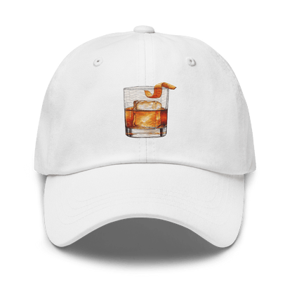 Old Fashioned Cocktail Design Embroidery Hat - Swagodin