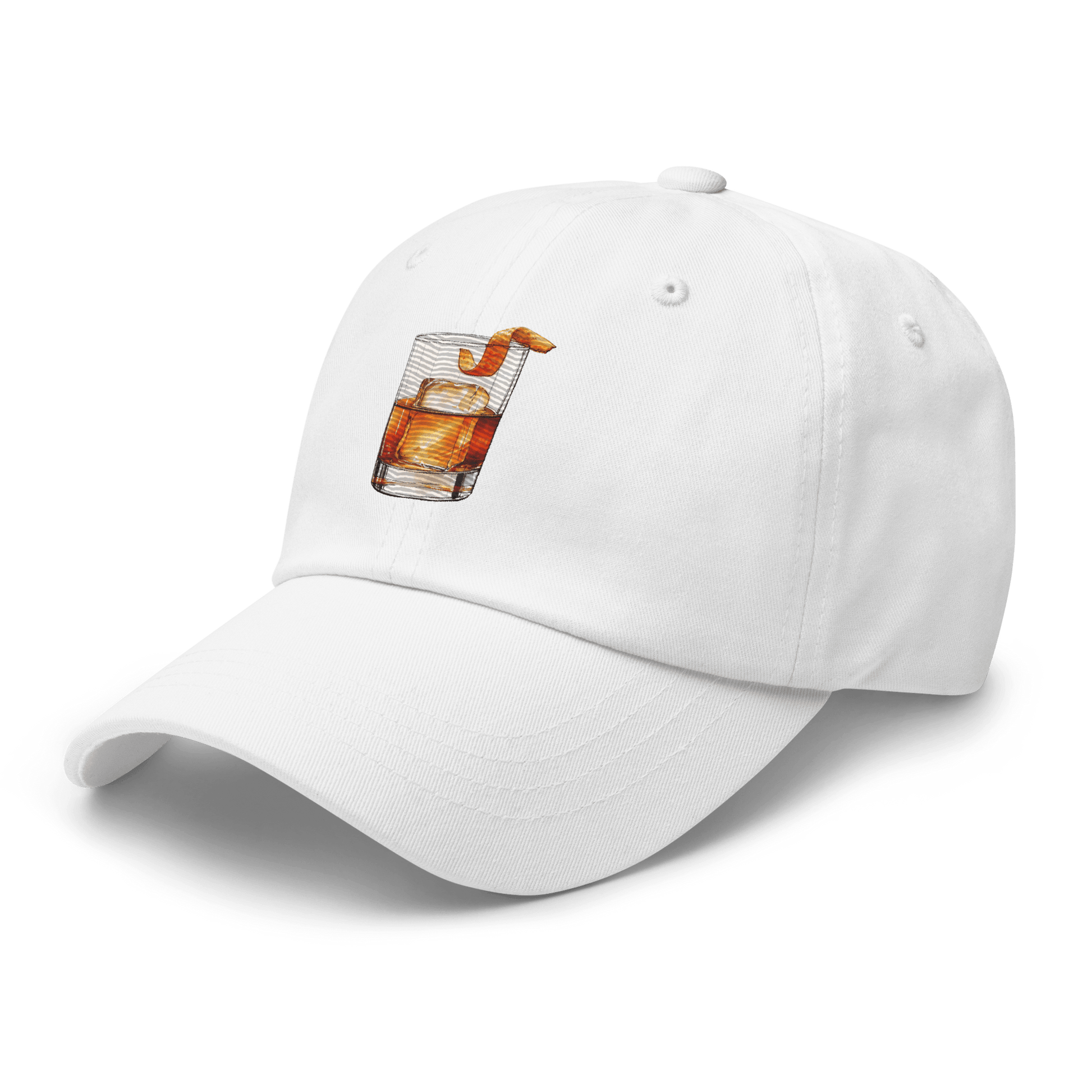 Old Fashioned Cocktail Design Embroidery Hat - Swagodin