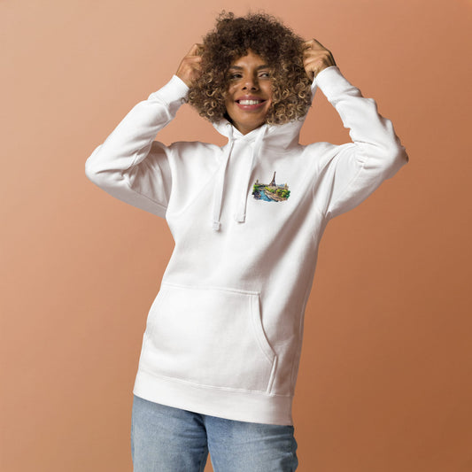 Paris Chest Design Unisex Hoodie