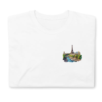 Paris Chest Design Short-Sleeve Unisex T-Shirt