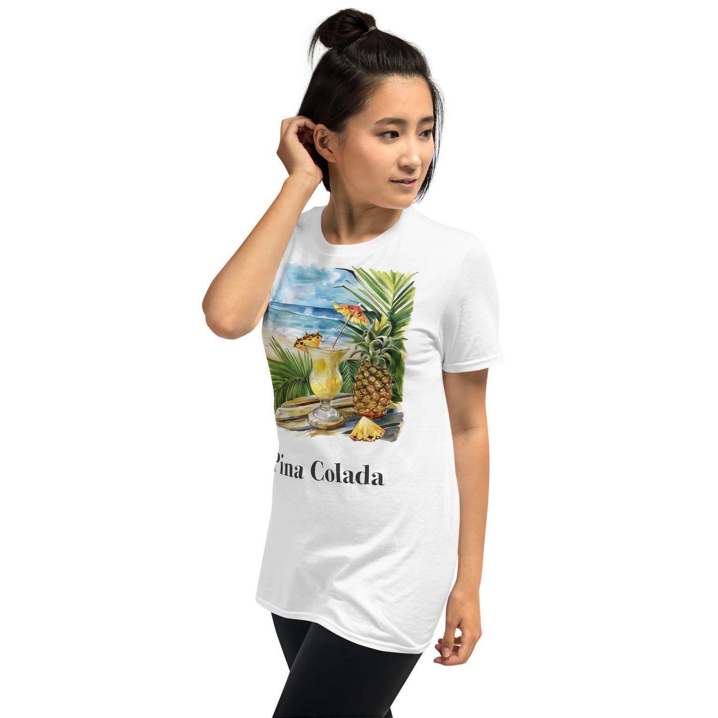 Pina Colada Cocktail Design Soft T-Shirt - Swagodin