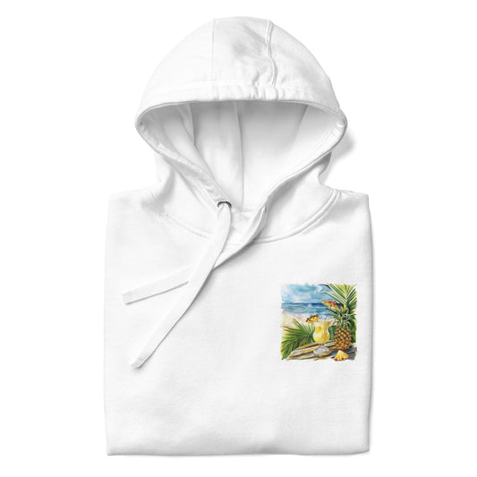 Pina Colada Chest Design Unisex Hoodie