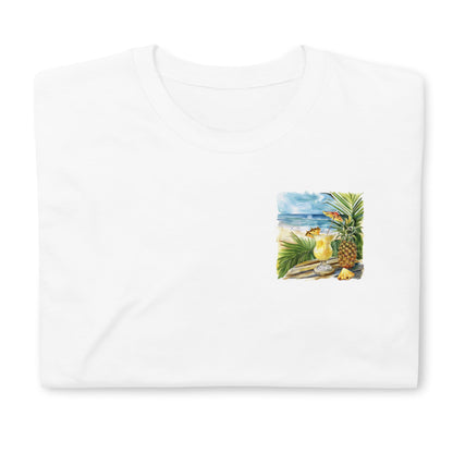 Pina Colada Chest Design Short-Sleeve Unisex T-Shirt