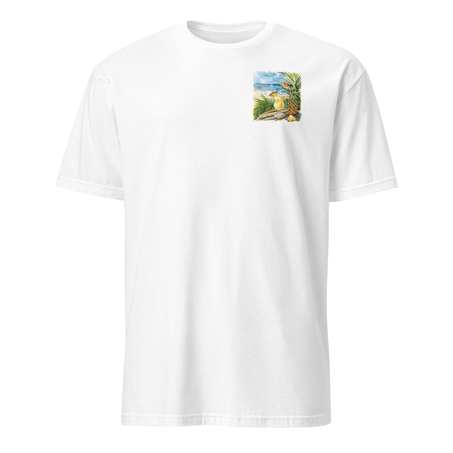 Pina Colada Chest Design Short-Sleeve Unisex T-Shirt