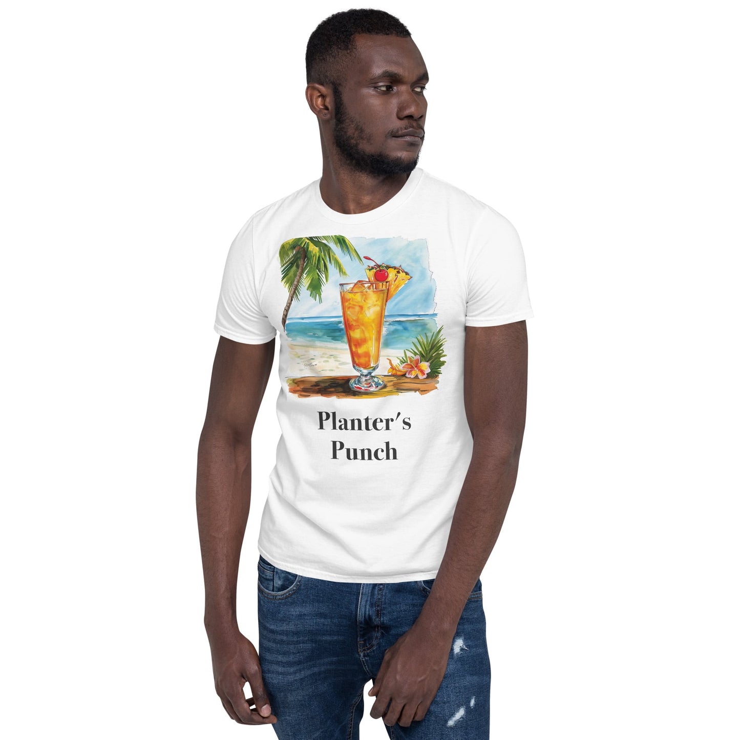 Planter's Punch Cocktail Design Soft T-Shirt - Swagodin