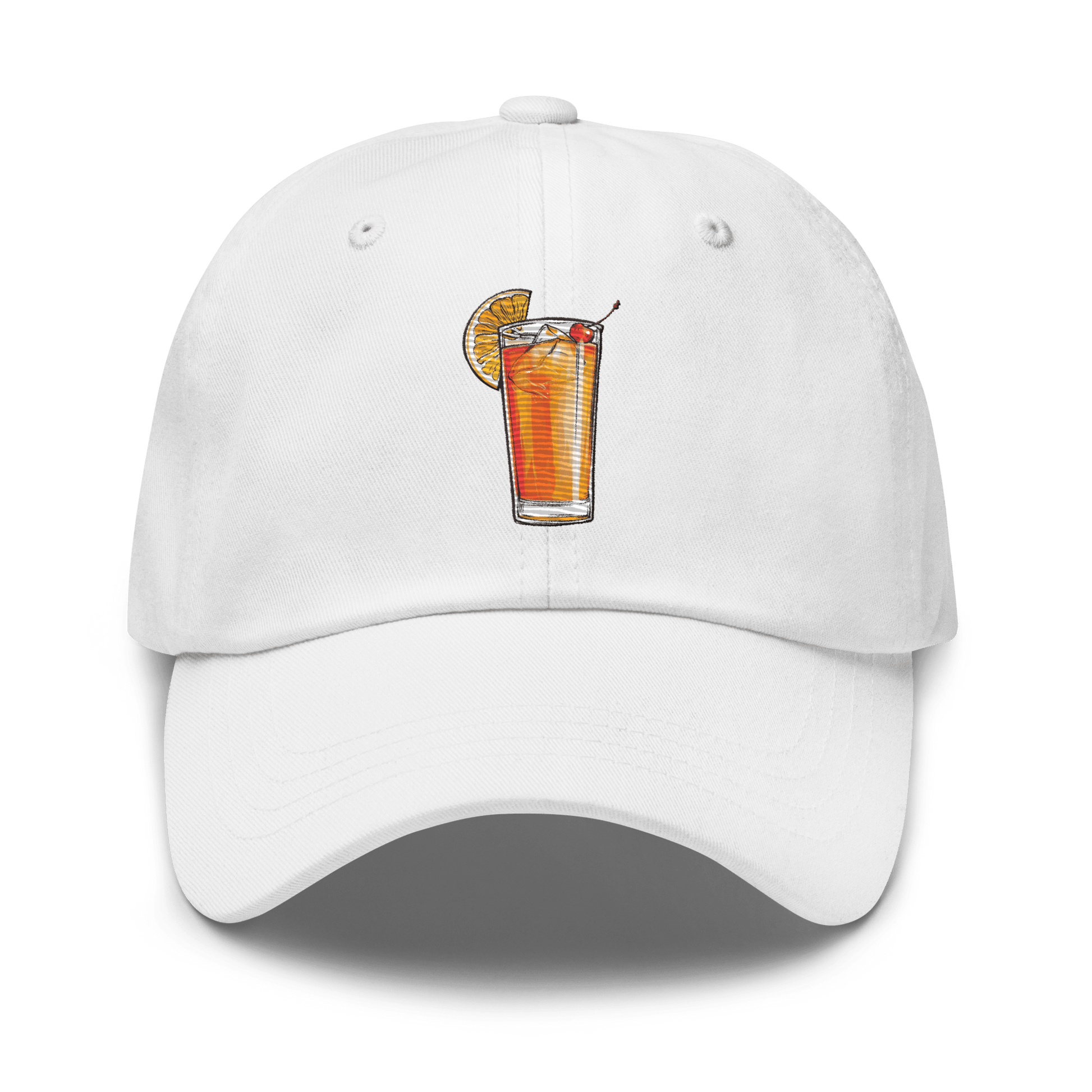 Planters Punch Cocktail Design Embroidery Hat - Swagodin