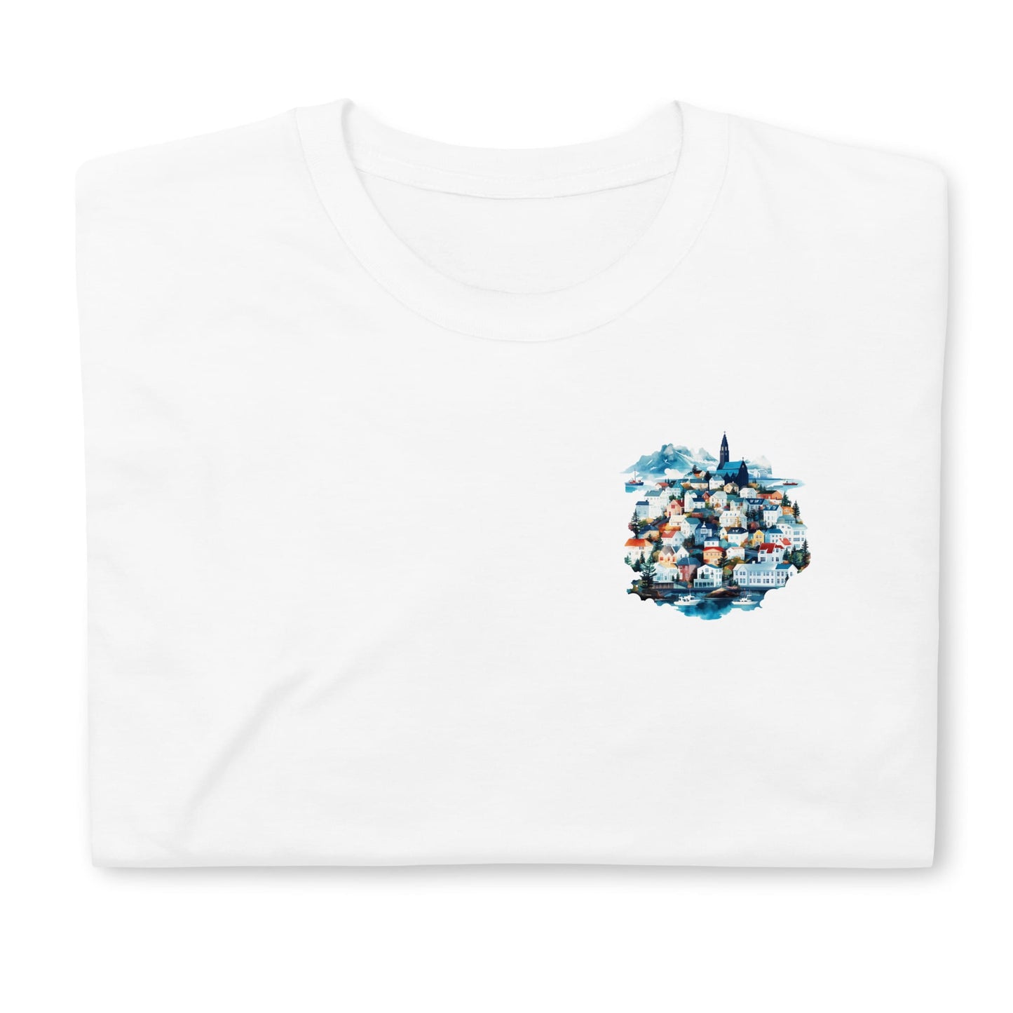 Reykjavik Chest Design Short-Sleeve Unisex T-Shirt