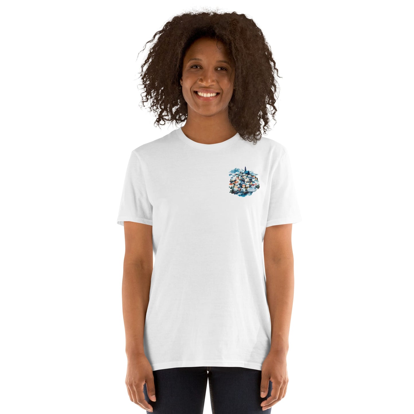Reykjavik Chest Design Short-Sleeve Unisex T-Shirt