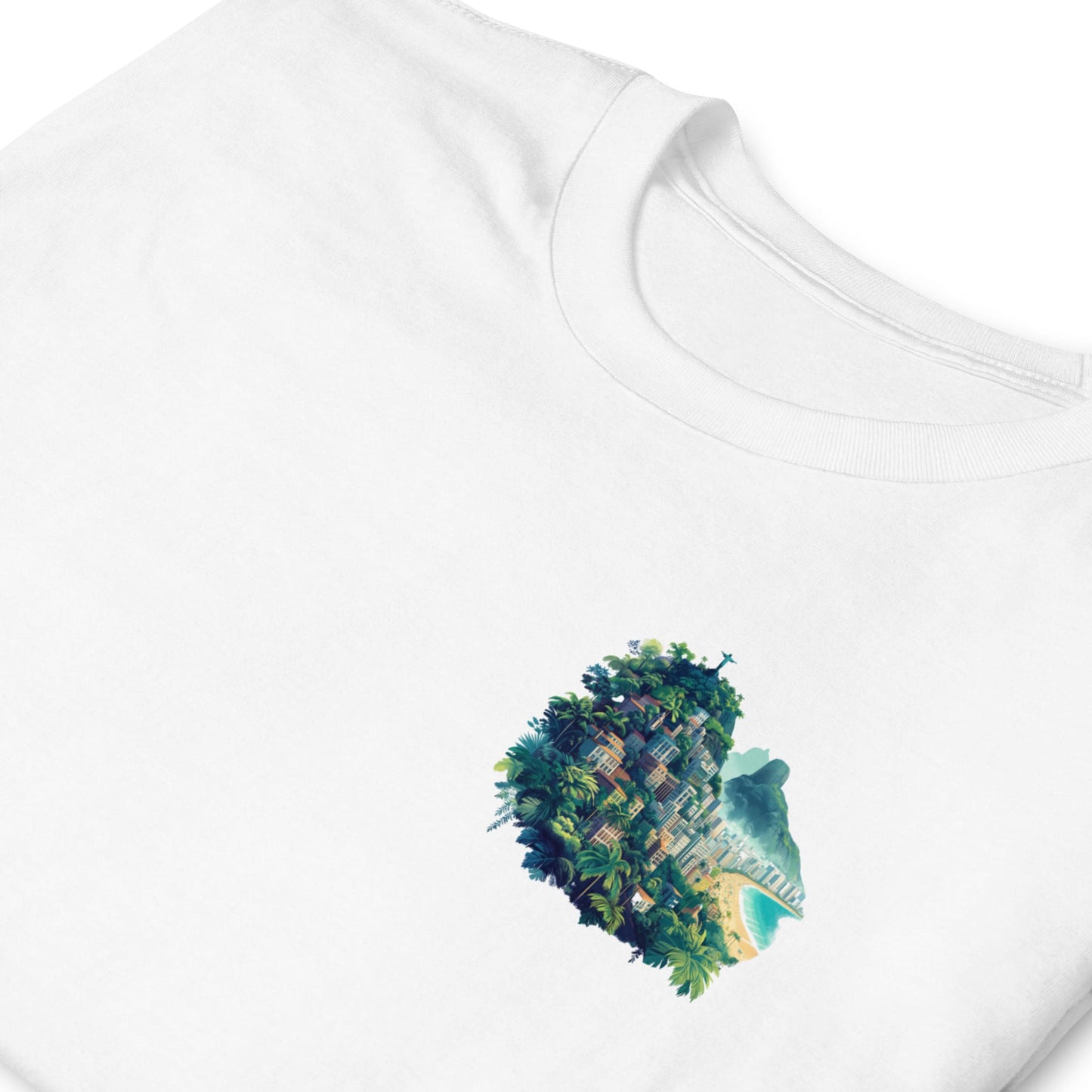 Rio de Janerio Chest Design Short-Sleeve Unisex T-Shirt