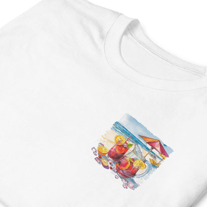 Sangria Chest Design Short-Sleeve Unisex T-Shirt