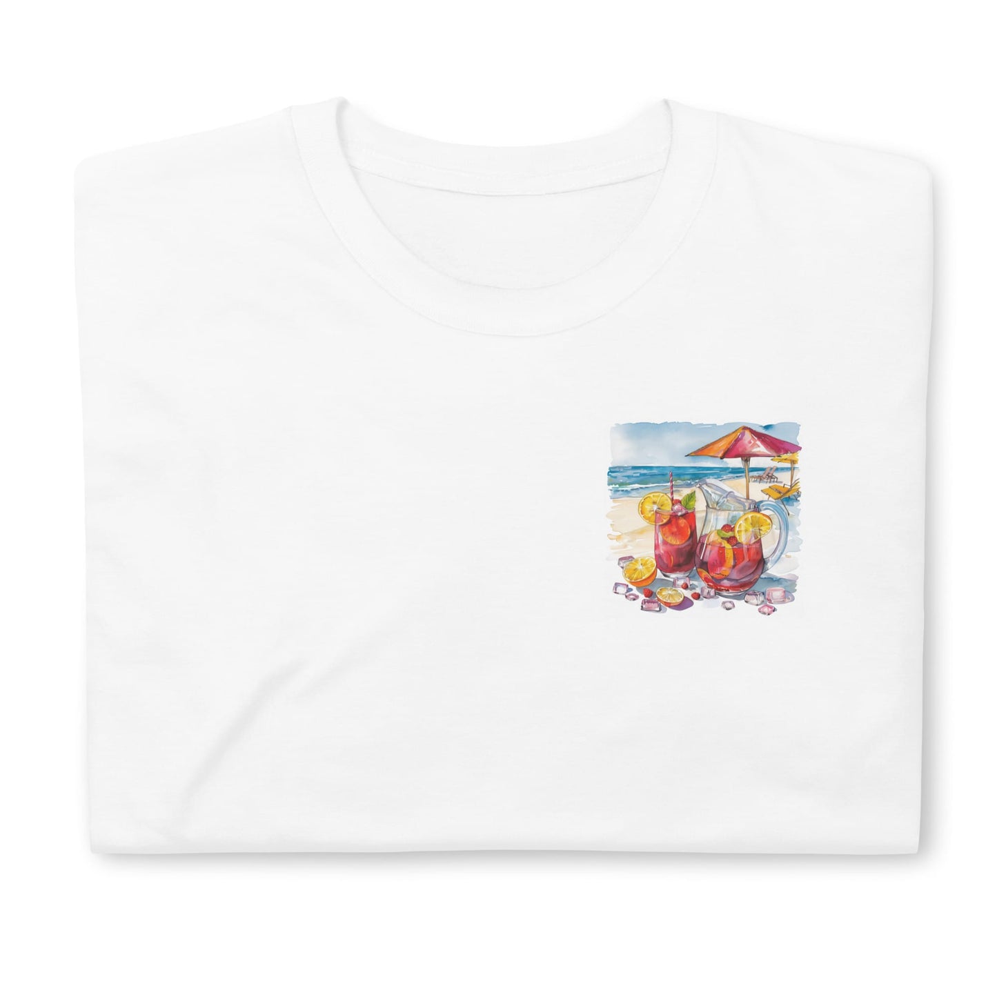 Sangria Chest Design Short-Sleeve Unisex T-Shirt