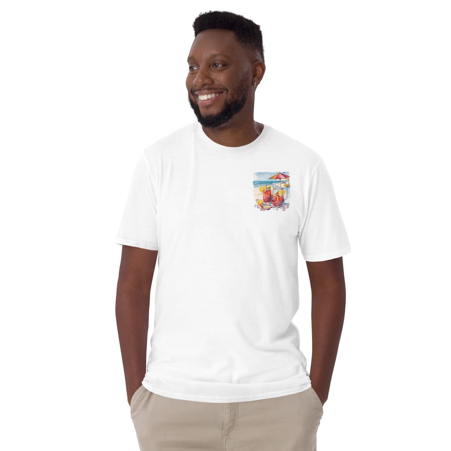 Sangria Chest Design Short-Sleeve Unisex T-Shirt