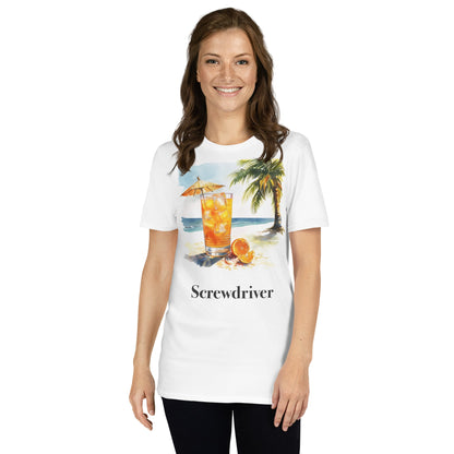 Screwdriver Cocktail Design Soft T-Shirt - Swagodin