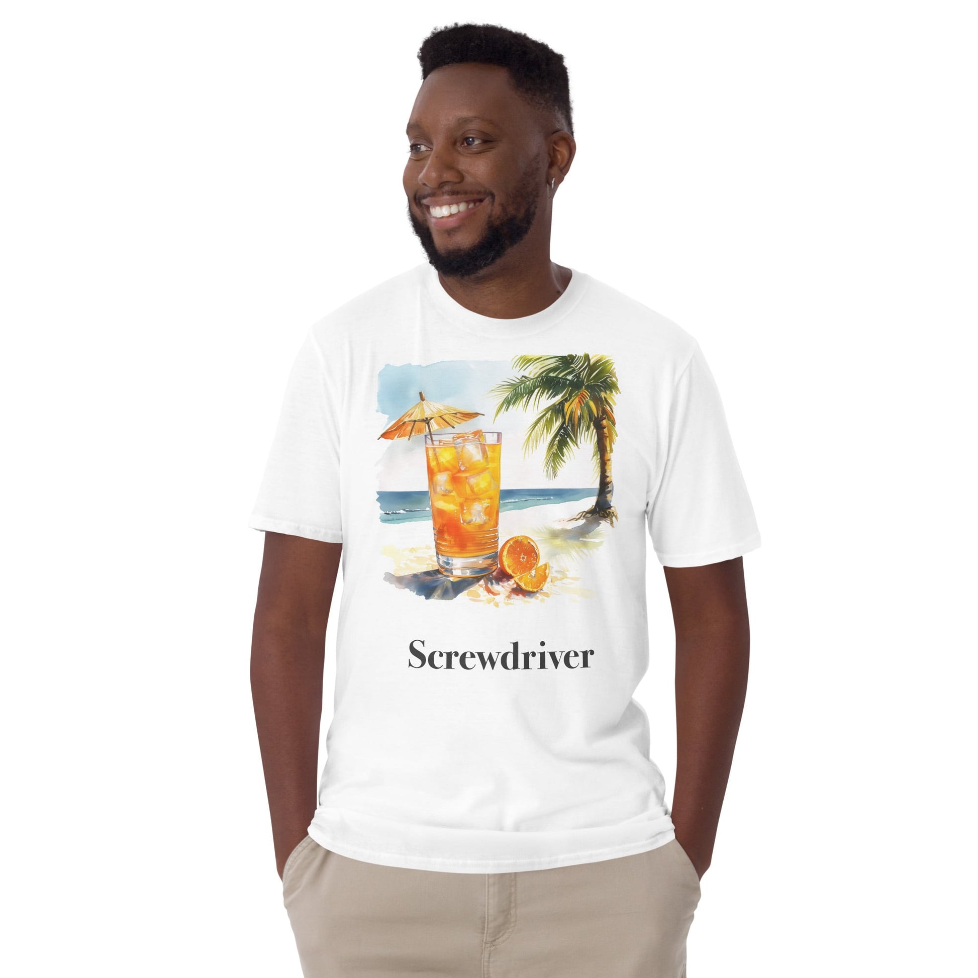 Screwdriver Cocktail Design Soft T-Shirt - Swagodin