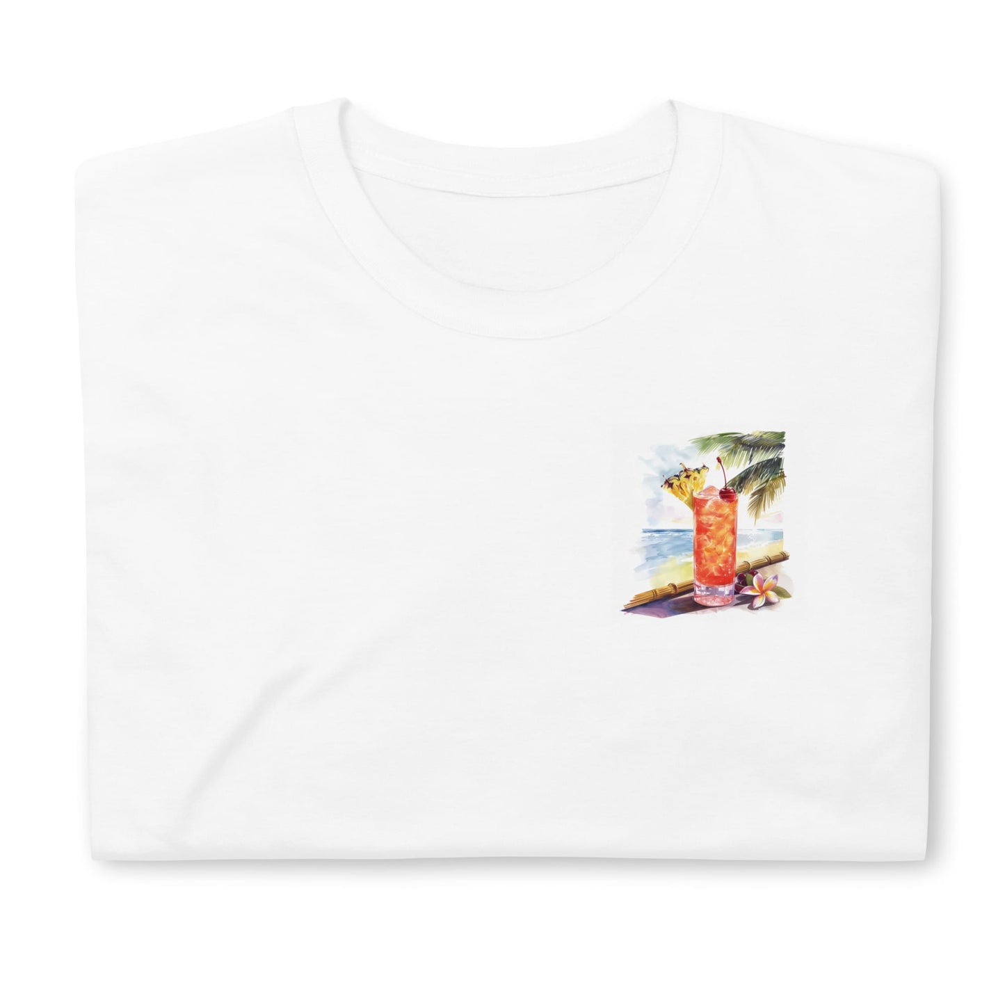 Singapore Sling Chest Design Short-Sleeve Unisex T-Shirt