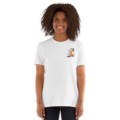 Singapore Sling Chest Design Short-Sleeve Unisex T-Shirt