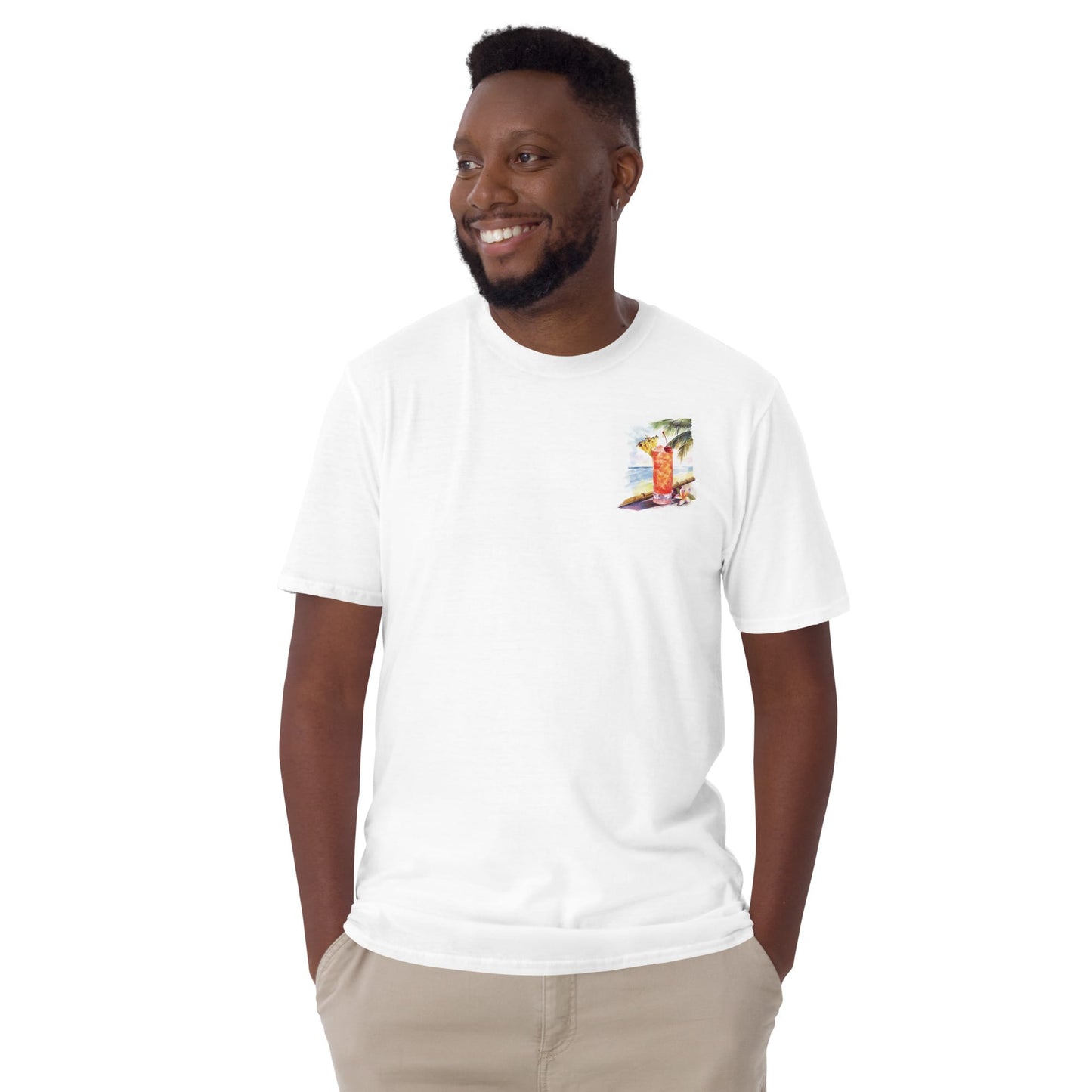 Singapore Sling Chest Design Short-Sleeve Unisex T-Shirt