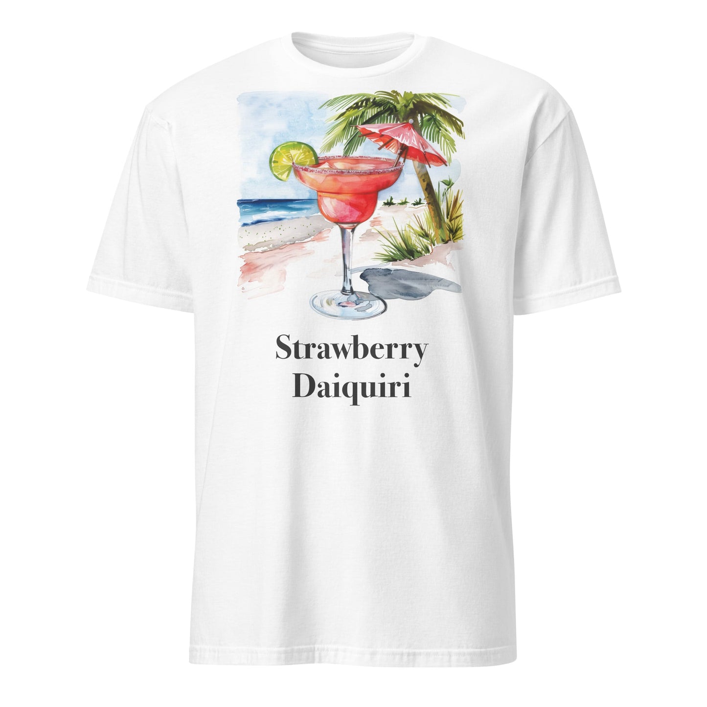 Strawberry Daiquiri Cocktail Design Soft T-Shirt - Swagodin