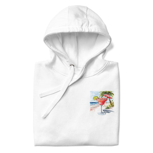 Strawberry Daiquiri Chest Design Unisex Hoodie