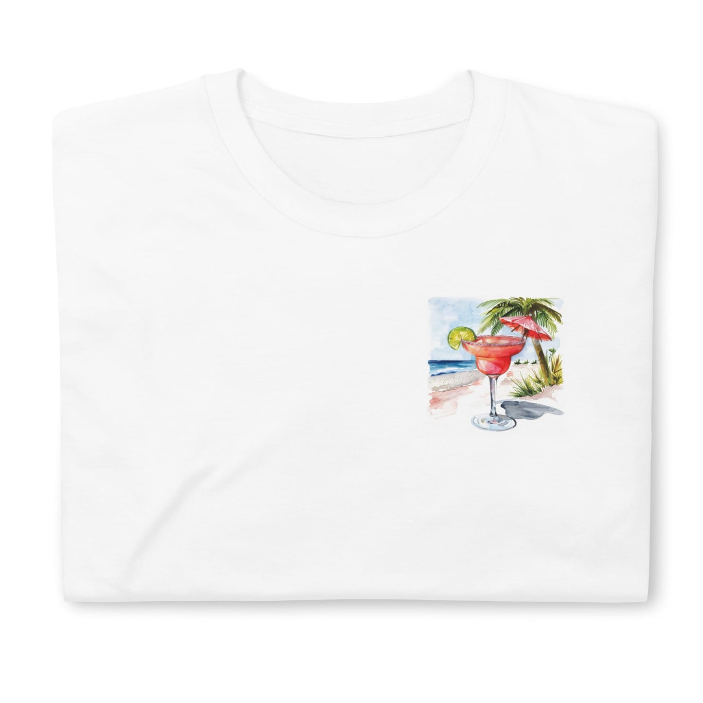 Strawberry Daiquiri Chest Design Short-Sleeve Unisex T-Shirt