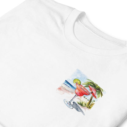 Strawberry Daiquiri Chest Design Short-Sleeve Unisex T-Shirt