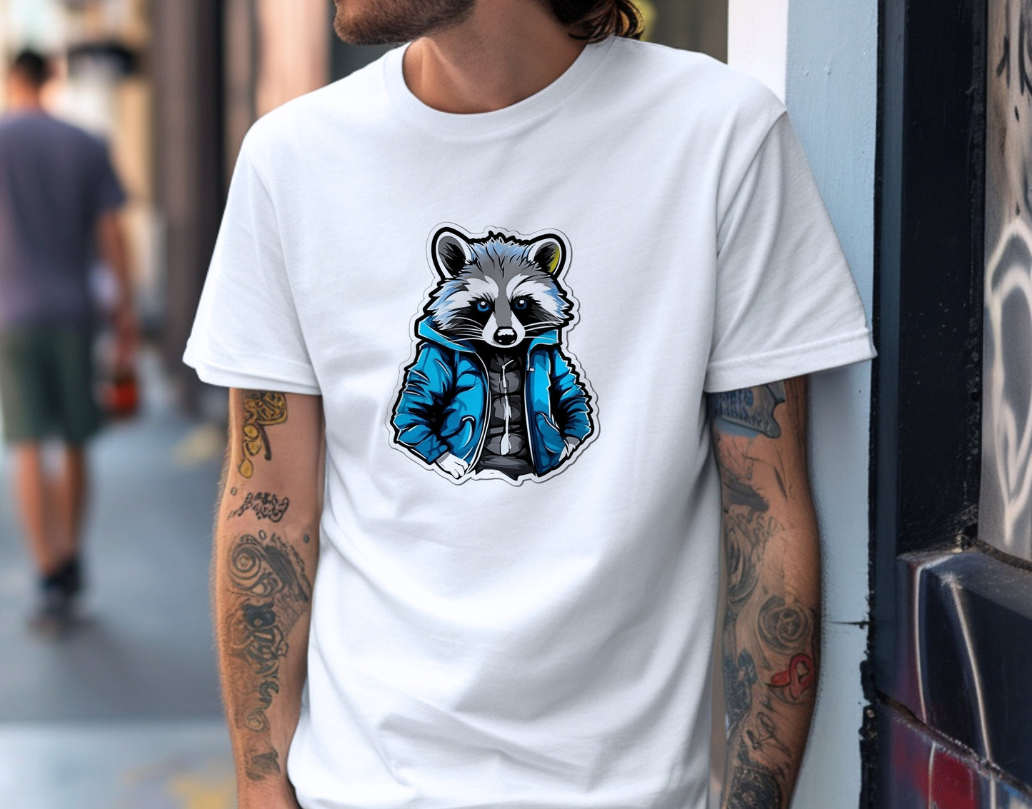 StreetRac Raccoon Graffiti Soft Unisex T-Shirt - Swagodin