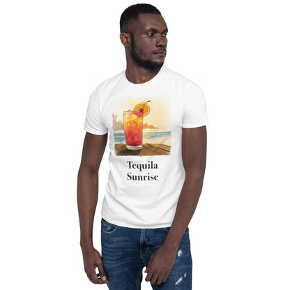 Tequila Sunrise Cocktail Design Soft T-Shirt - Swagodin