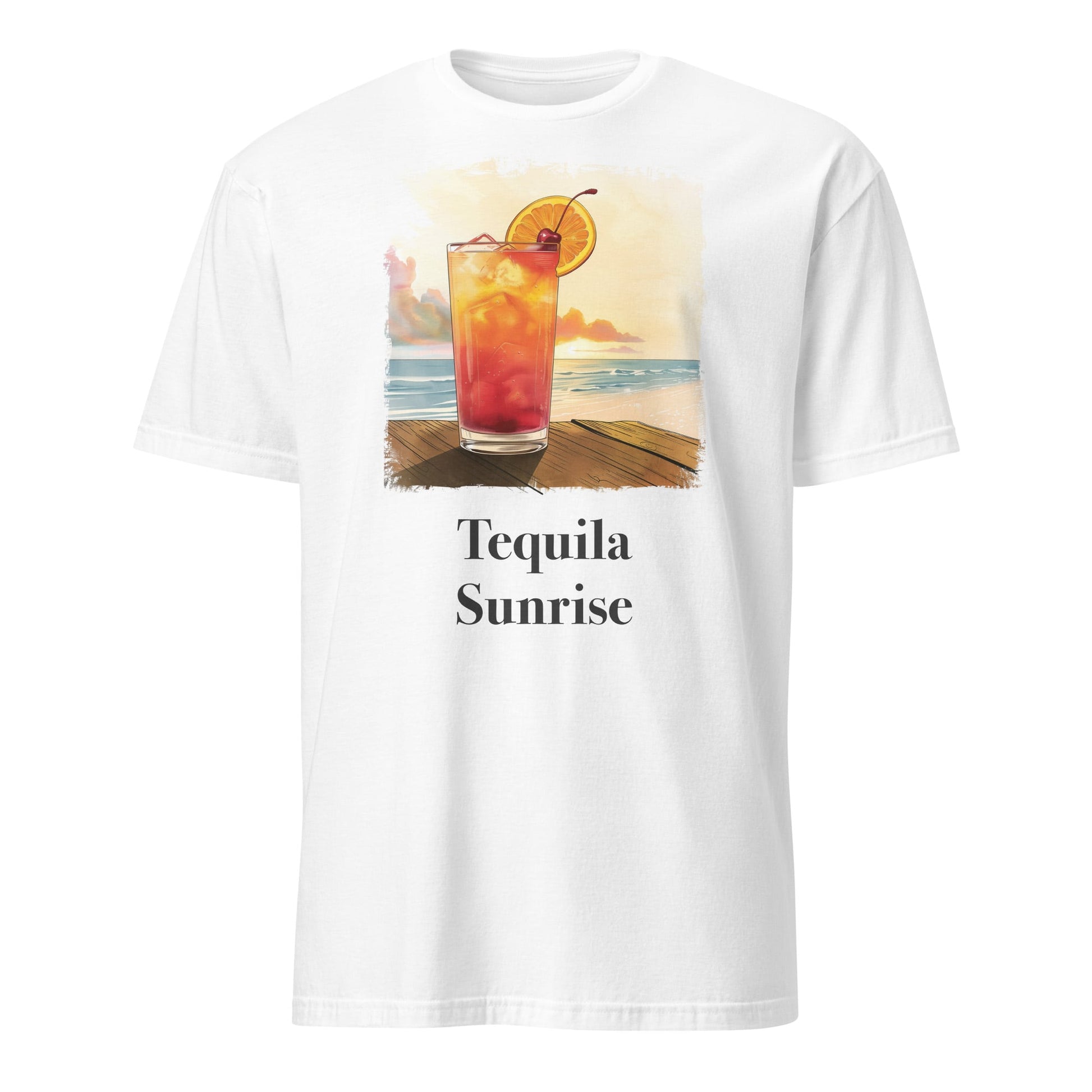 Tequila Sunrise Cocktail Design Soft T-Shirt - Swagodin