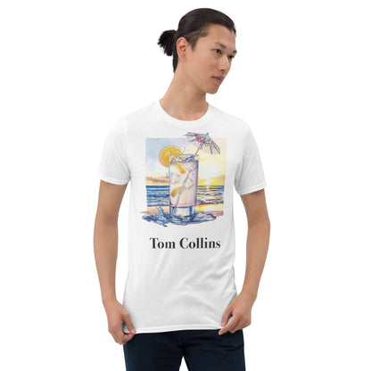 Tom Collins Cocktail Design Soft T-Shirt - Swagodin