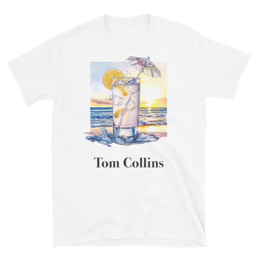 Tom Collins Cocktail Design Soft T-Shirt - Swagodin