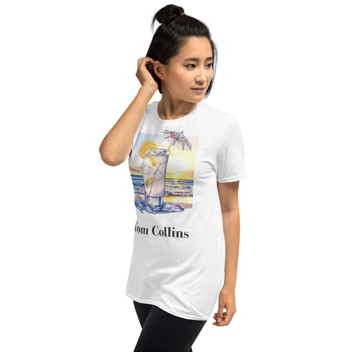 Tom Collins Cocktail Design Soft T-Shirt - Swagodin