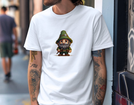 Whimsical Gnome Mushroom Stroll Soft Unisex T-Shirt - Swagodin