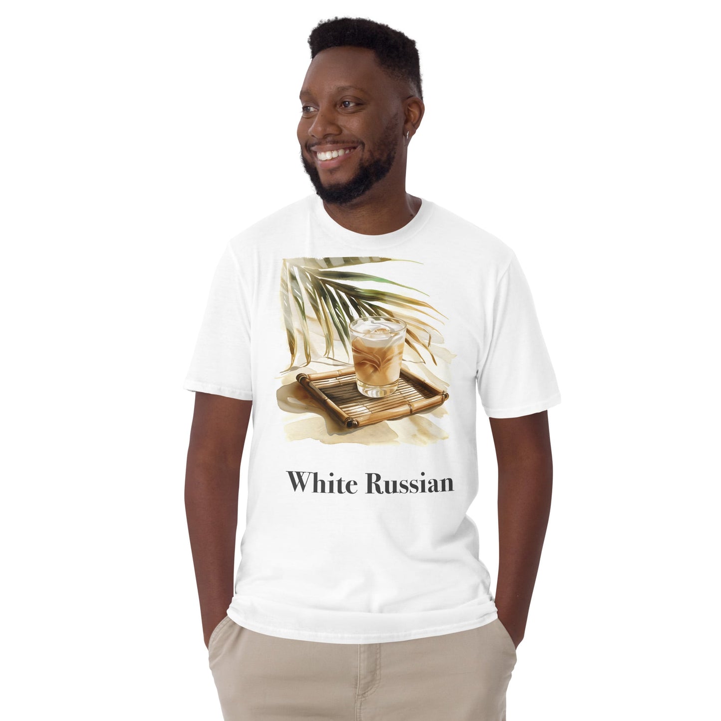 White Russian Cocktail Design Soft T-Shirt - Swagodin