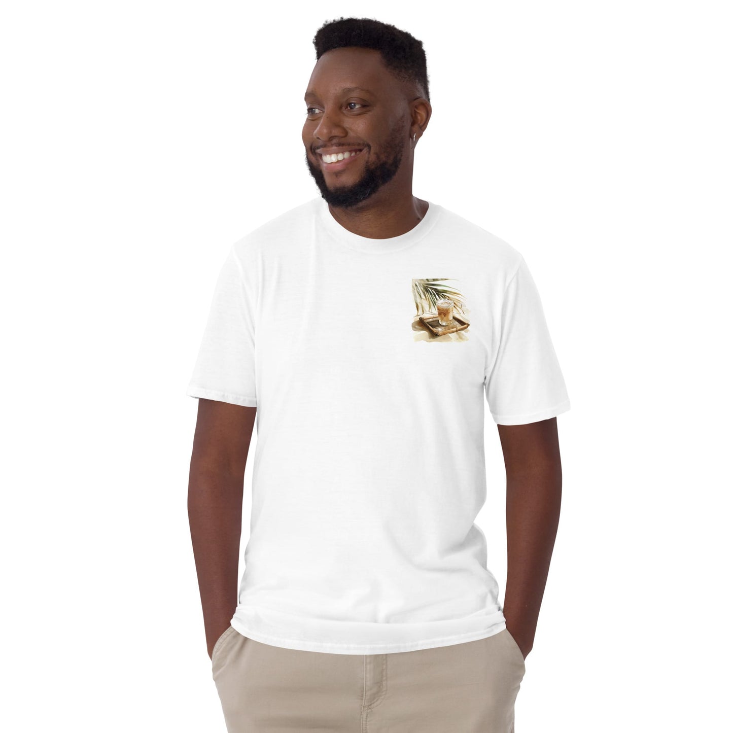 White Russian Chest Design Short-Sleeve Unisex T-Shirt