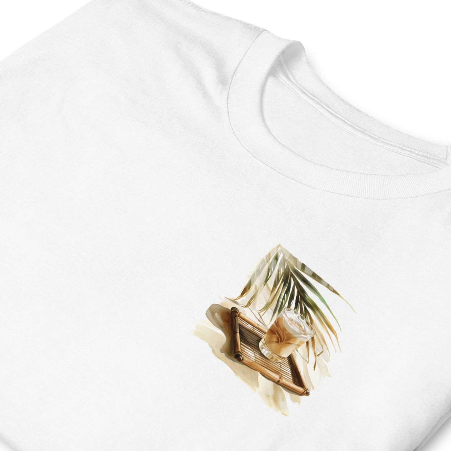 White Russian Chest Design Short-Sleeve Unisex T-Shirt