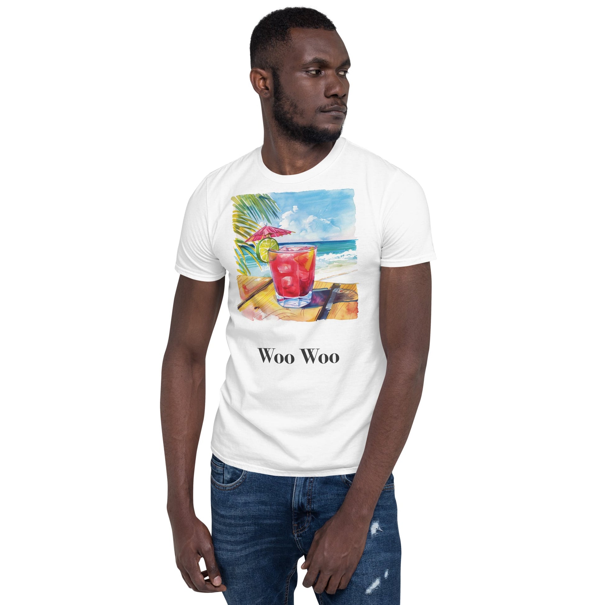 Woo Woo Cocktail Design Soft T-Shirt - Swagodin