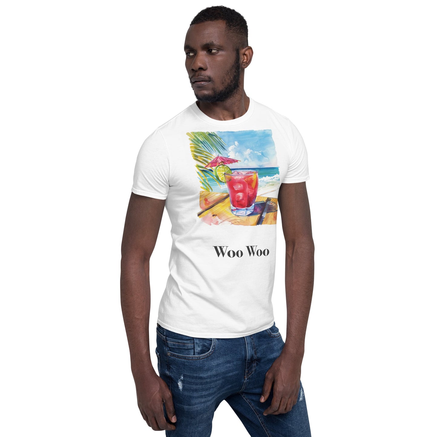 Woo Woo Cocktail Design Soft T-Shirt - Swagodin