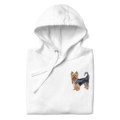Yorkshire Terrier Chest Design Unisex Hoodie