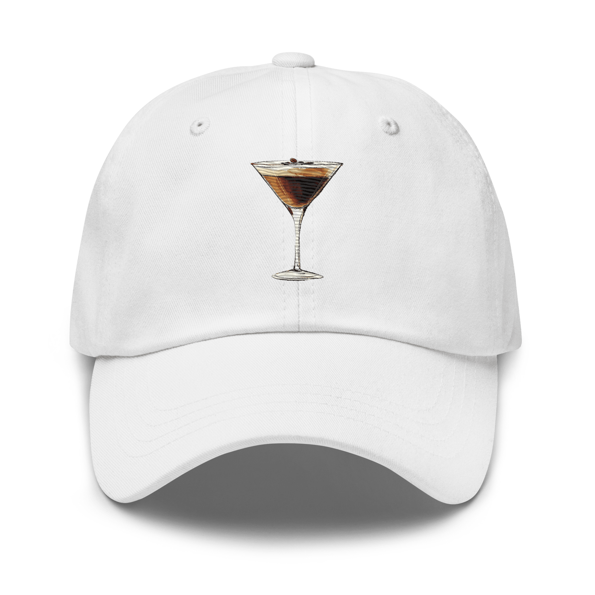 Espresso Martini Cocktail Design Embroidery Hat - Swagodin