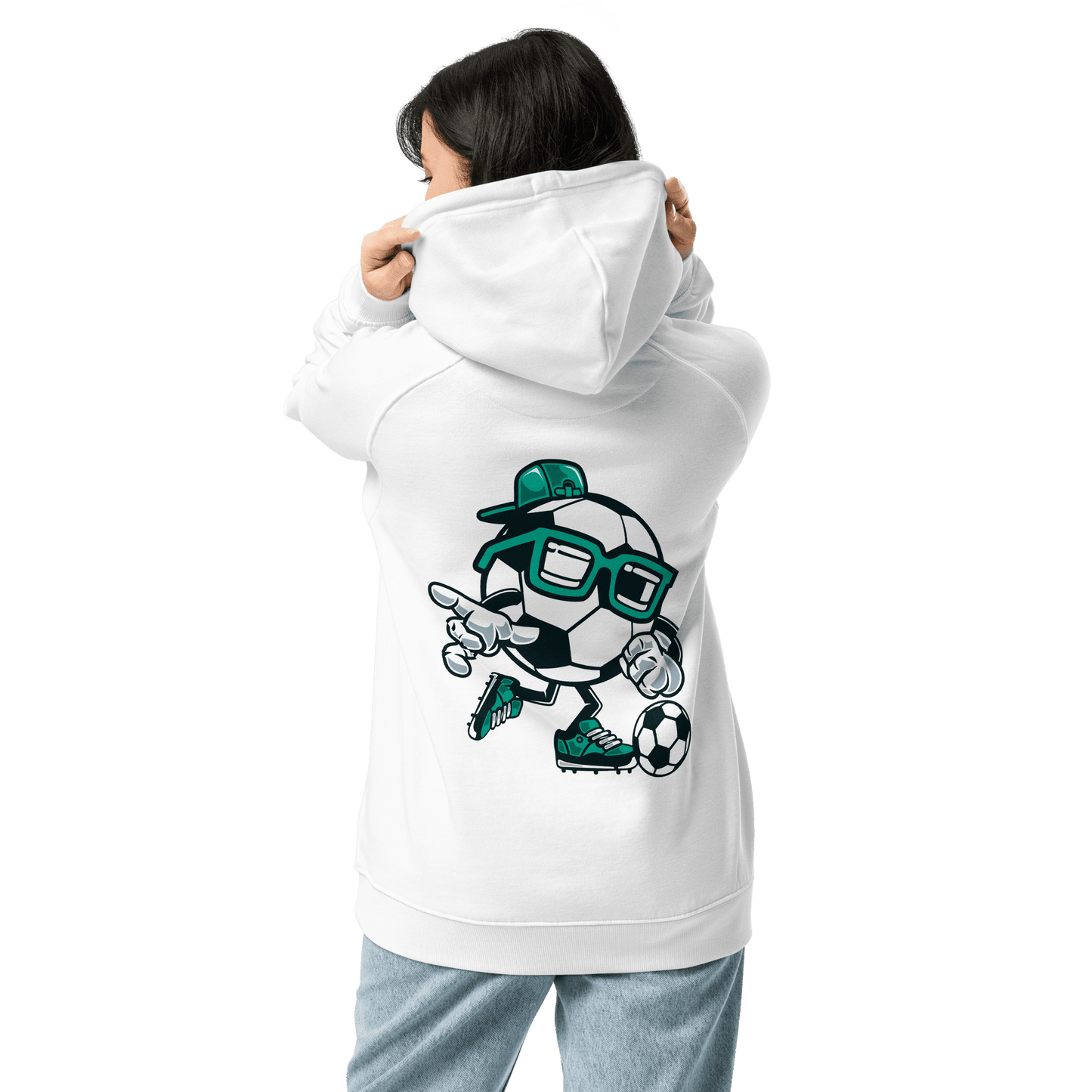 Organic Unisex Football Hoodie - Swagodin