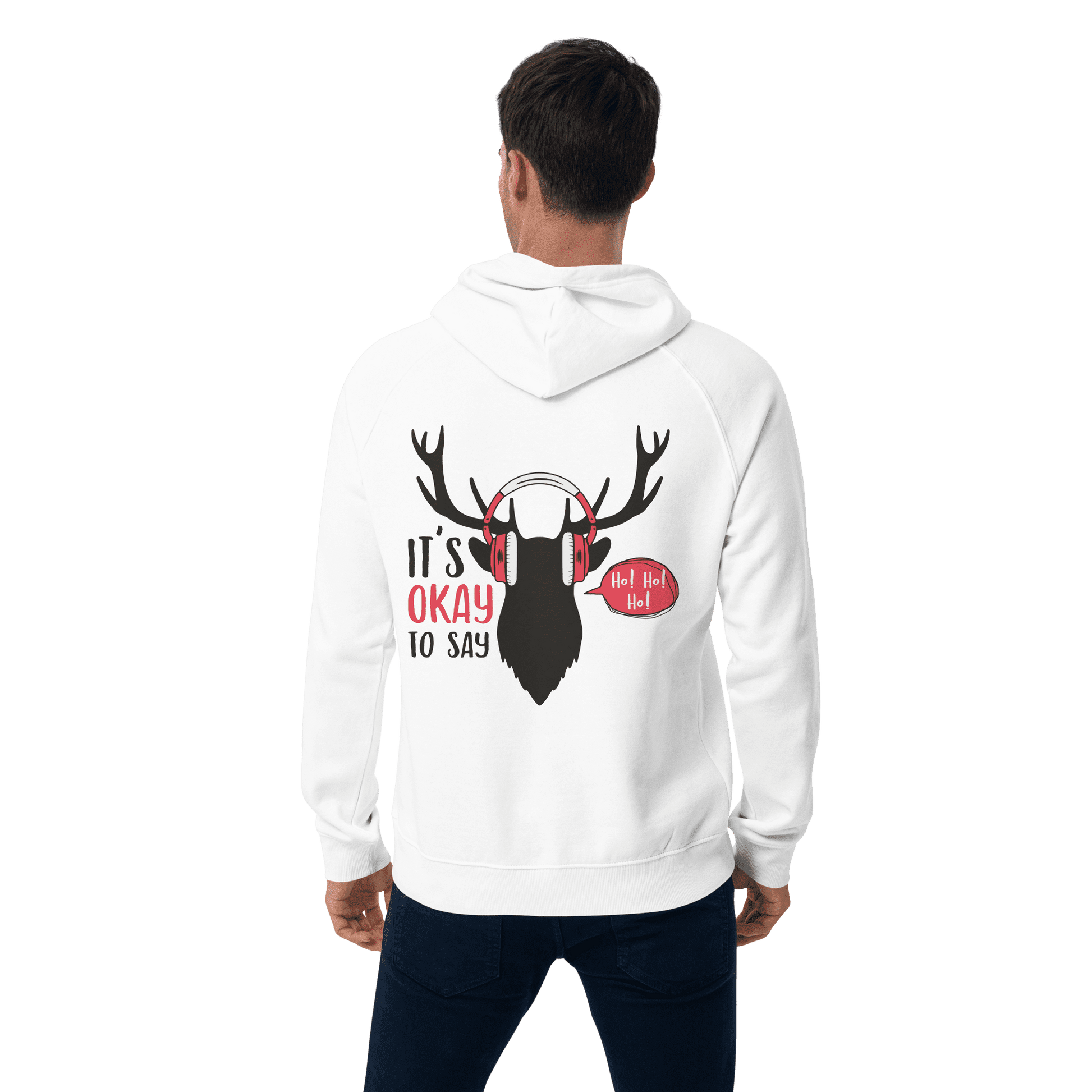 Organic Unisex It's Okay to Say Ho Ho Ho Hoodie - Swagodin