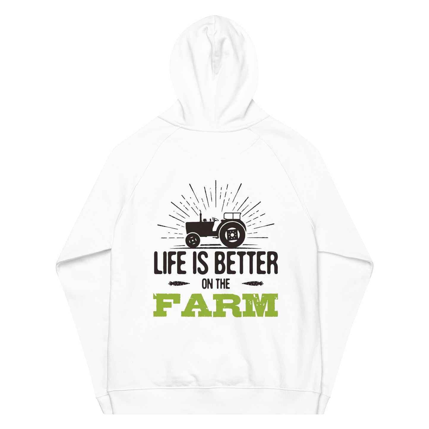 Organic Unisex Life Is Better on the Farm Hoodie - Swagodin