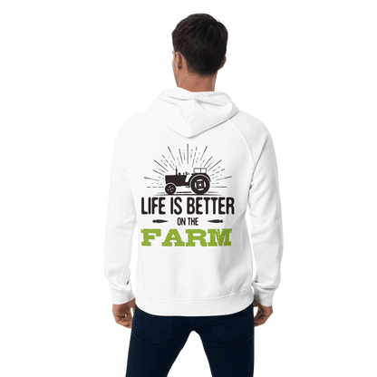 Organic Unisex Life Is Better on the Farm Hoodie - Swagodin