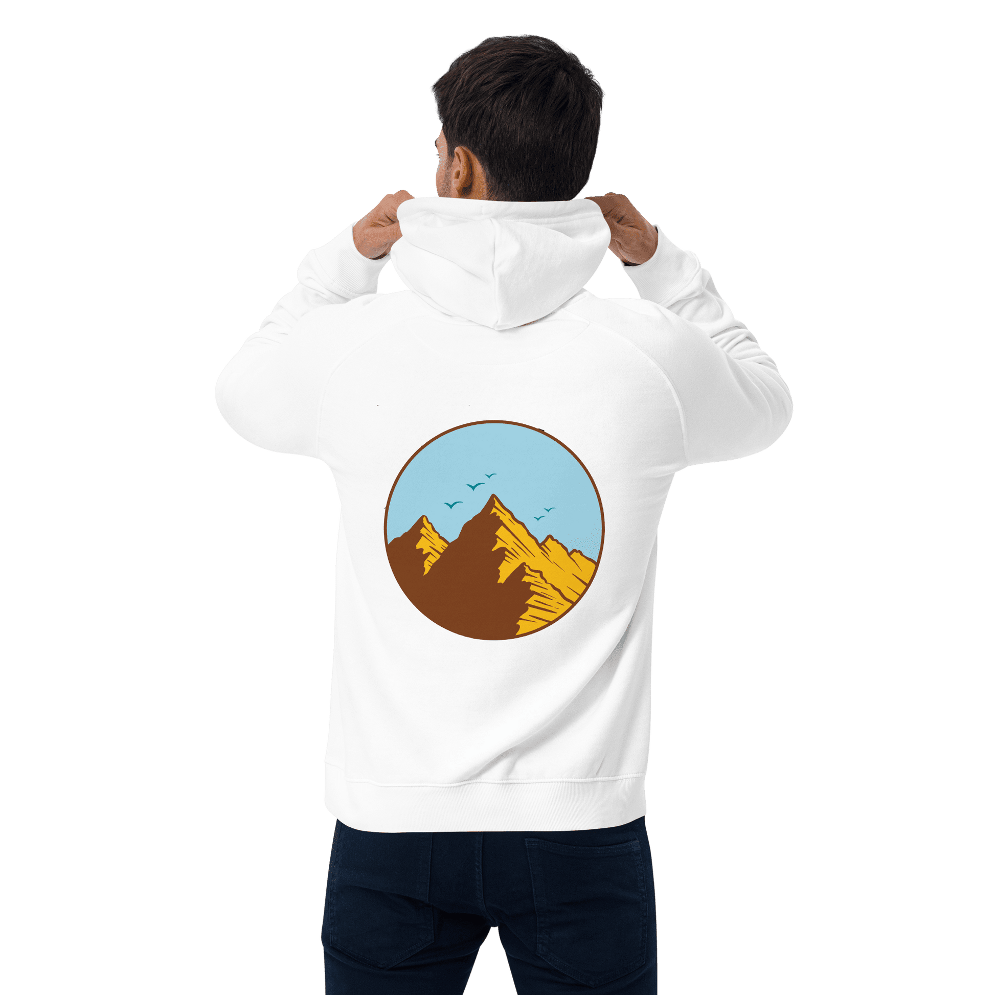 Organic Unisex Mountains Hoodie - Swagodin