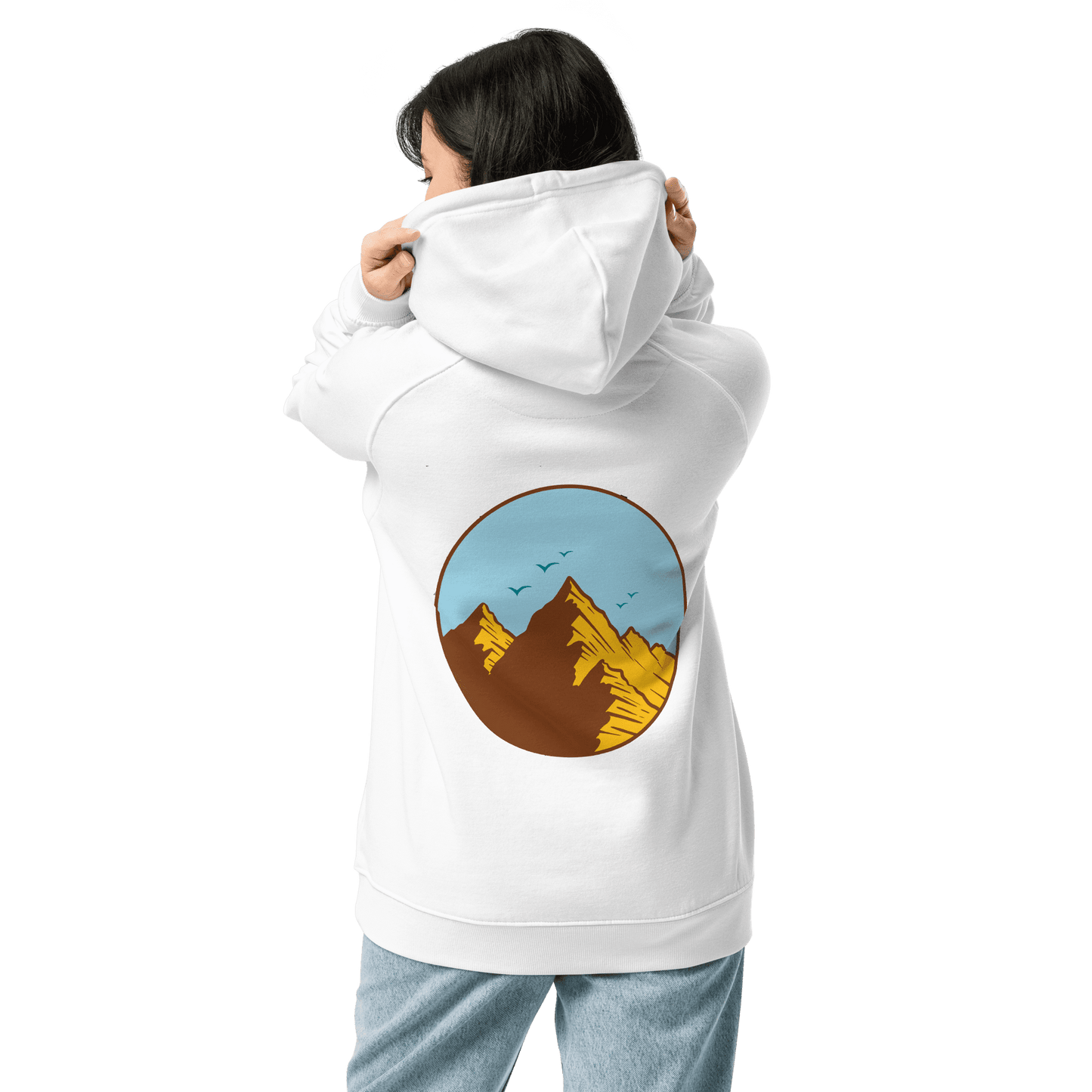 Organic Unisex Mountains Hoodie - Swagodin