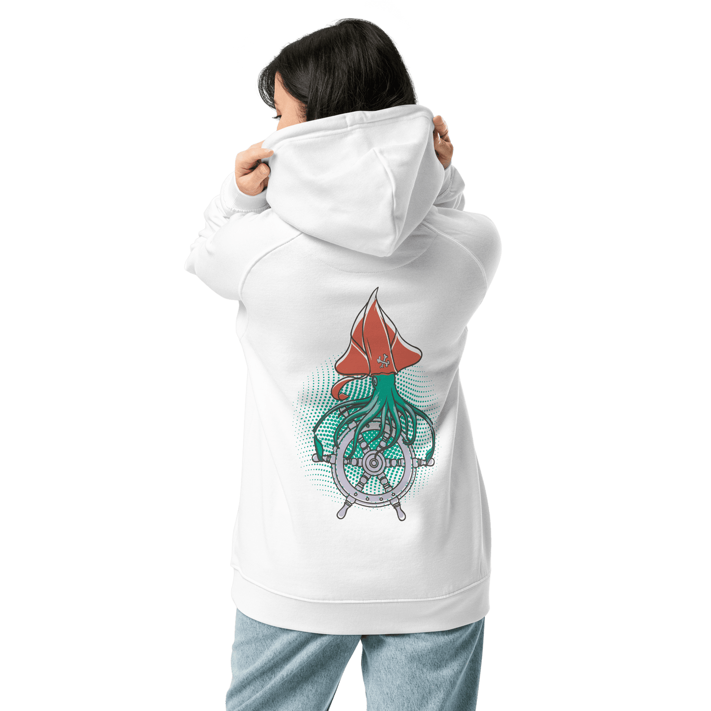 Organic Unisex Octopus Captain Hoodie - Swagodin